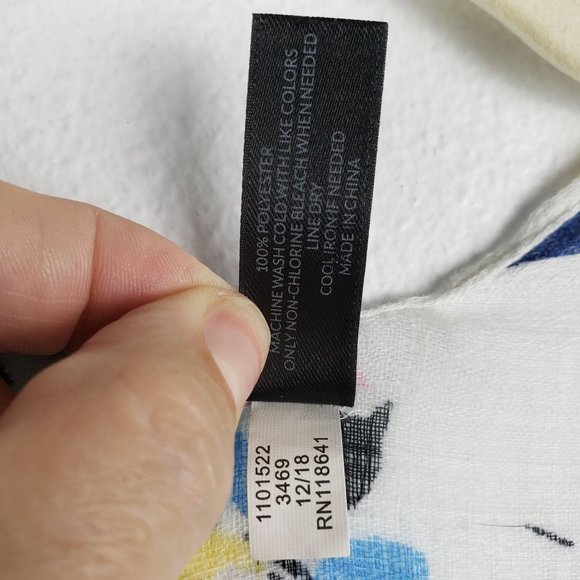 Lane Bryant Women's‎ One Size Gauze Floral Kimono Flowy Draped Oversized Sleeves - Picture 6 of 8